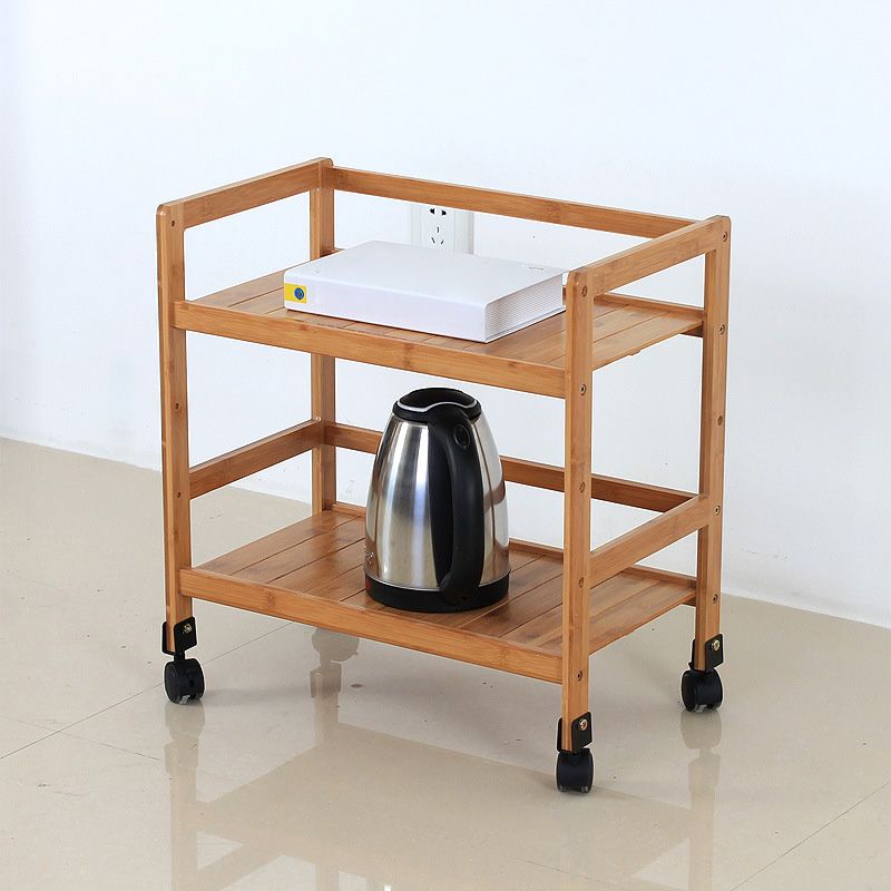 Brown Color Modern Style Bookshelf Bamboo Bookcase for Study Room