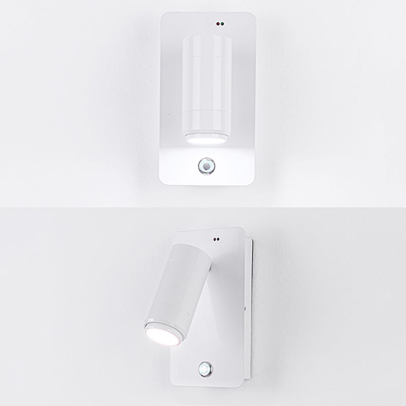Modern Geometric Shape Wall Sconce Reading Wall Light with Acrylic Shade for Bedroom