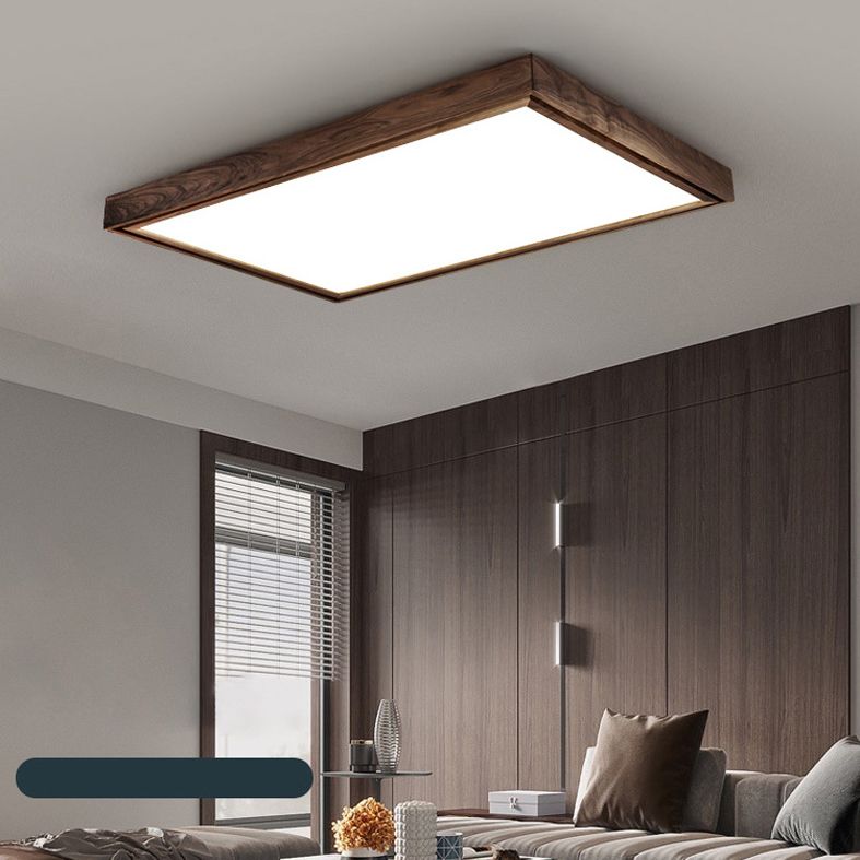 Lámpara de techo empotrada LED cuadrada minimalista contemporánea para sala de estar