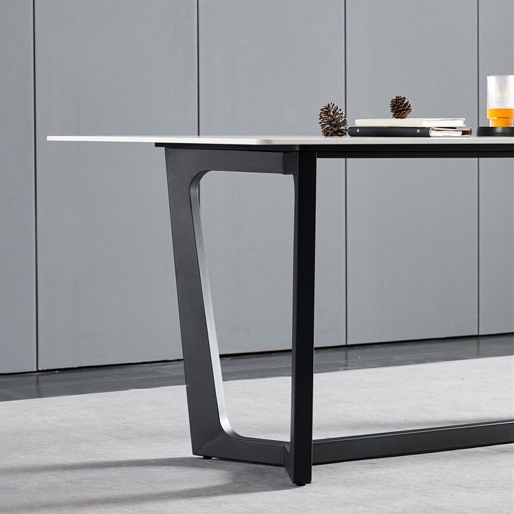 Contemporary Style Rectangle Table Set 1/2/5/6/7 Pieces Dining Set for Home Use