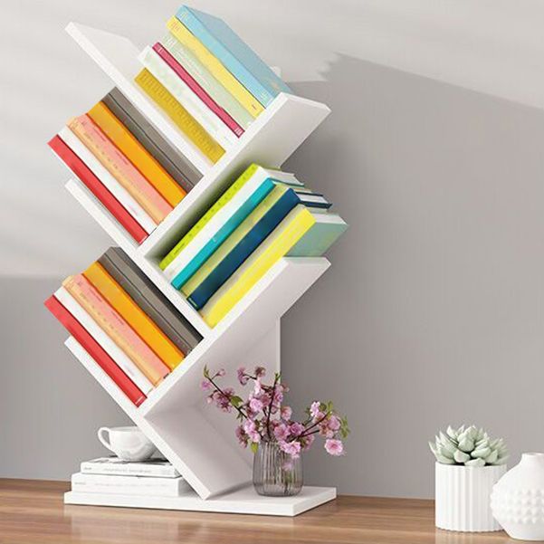 Modern Closed Back Style Bookshelf Engineer Wood Bookcase for Home
