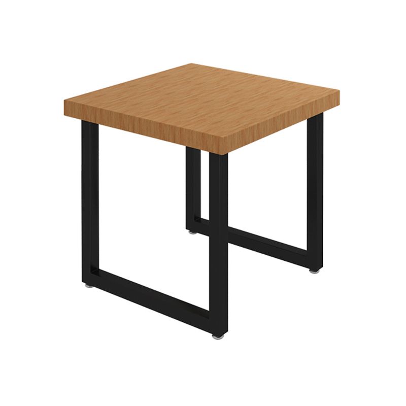 Square Wooden Dining Table Industrial Sled Base Dining Table