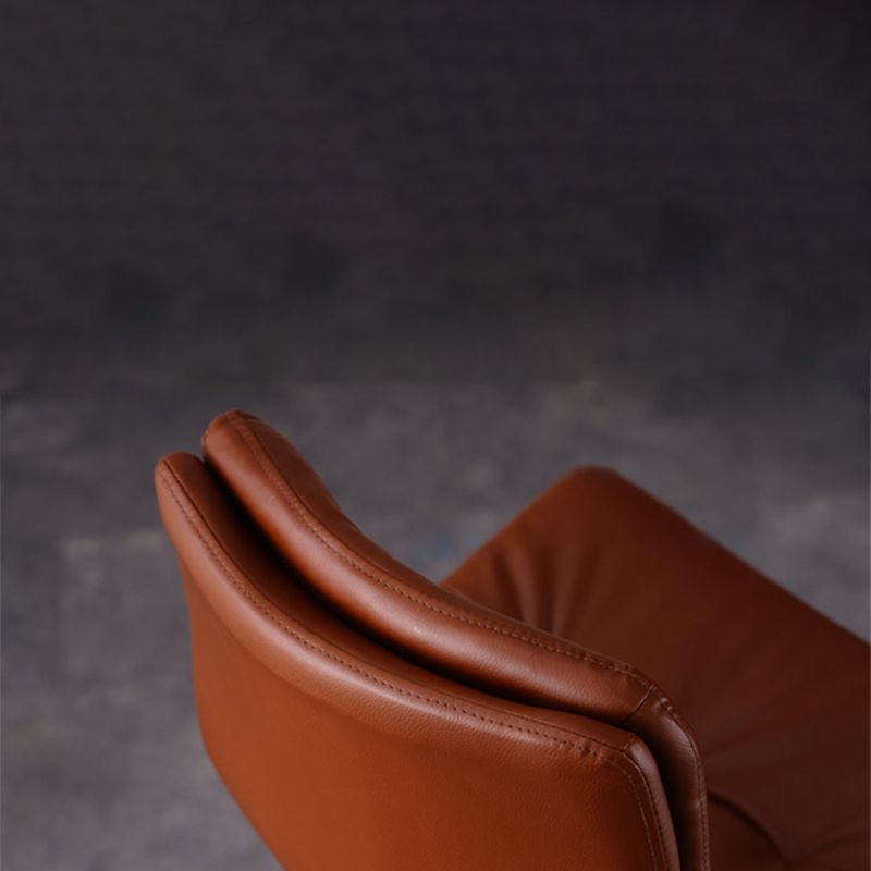 Contemporary Liftable Bar-stool PU Leather Bar Stool with Metal Legs