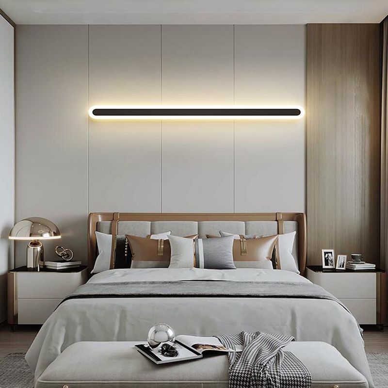 Modern Style Metal Wall Light Minimalist LED Wall Sconce Light for Bedroom