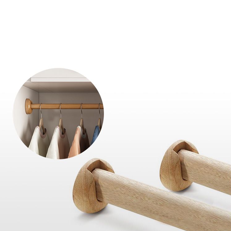 Wooden Wardrobe Closet with Drawer Contemporary Wardrobe Armoire