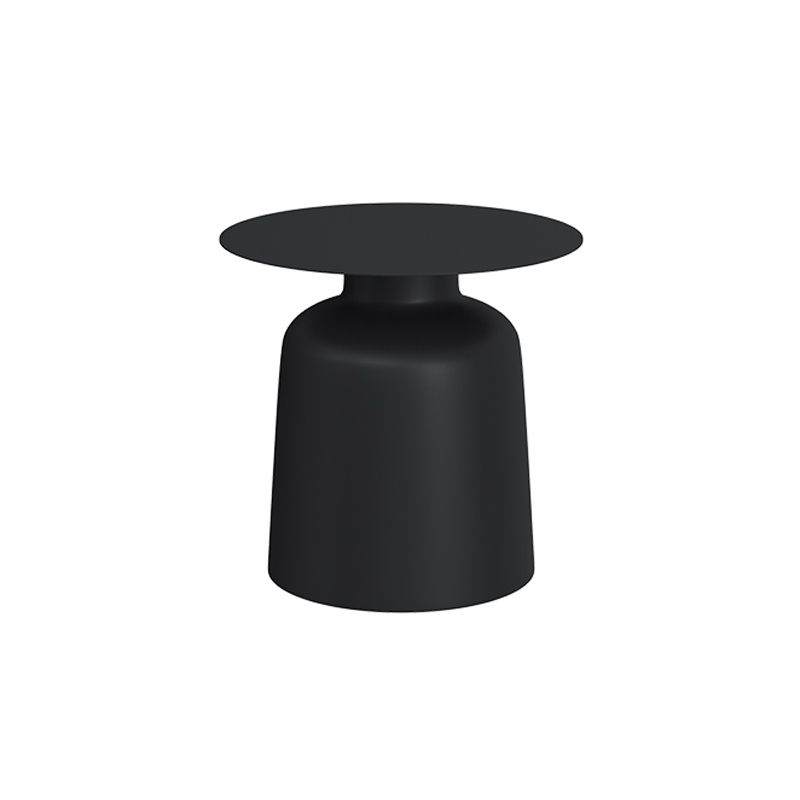 Mid-century Modern Pedestal Cocktail Table Iron Round Top Coffee Table