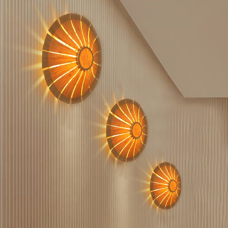 Iluminación de apliques de pared circular de 19.5 "/23.5" Dia Lámpara de pared de la sala de estar de estilo moderno
