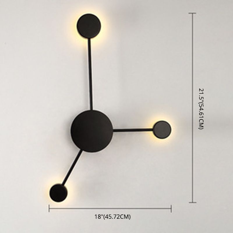 Kreisförmige Wandmontaglampe moderne Einfachheit Acrylwandhalterung für Wohnzimmer