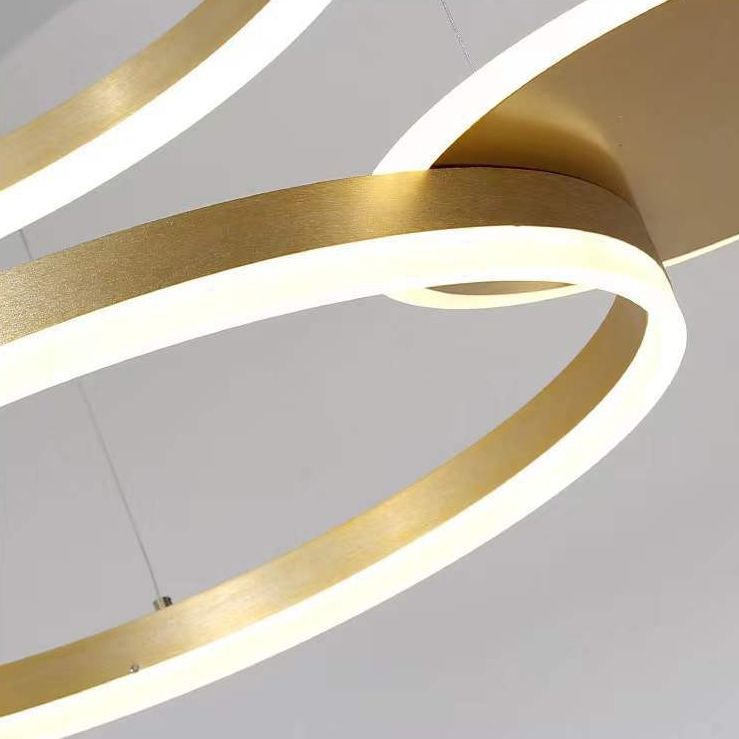 Modern Chandelier Light Fixtures 5-Light Hanging Pendant Lamps with White Acrylic Shade