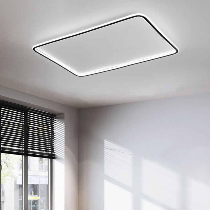 Geometric Flush Mount Fixture Contemporary Metal Flush Light for Living Room