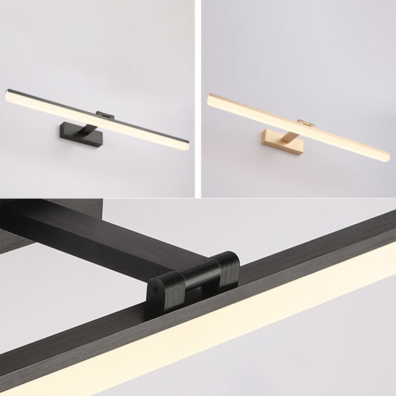 Modern Simple Style 1-Light Linear Shade Wall Sconce Mirror Wall Lighting