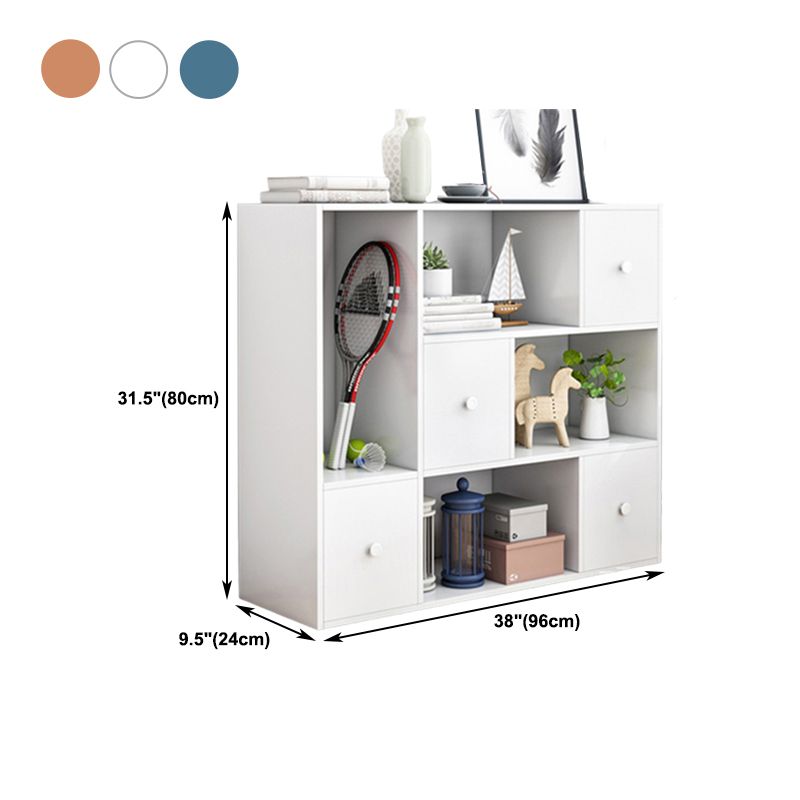 Wooden Bookcase Modern Style Home Office Standard Book Shelf