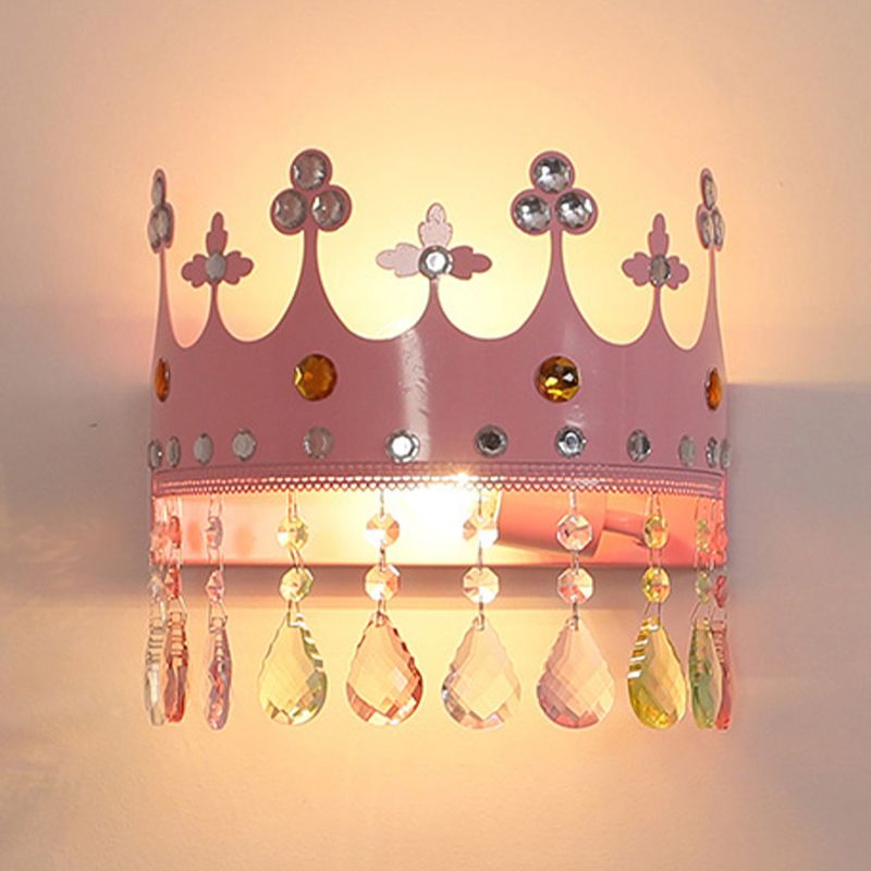 Nordic Style Wall Mount Light Crown Shape Wall Lamp for Children's Room