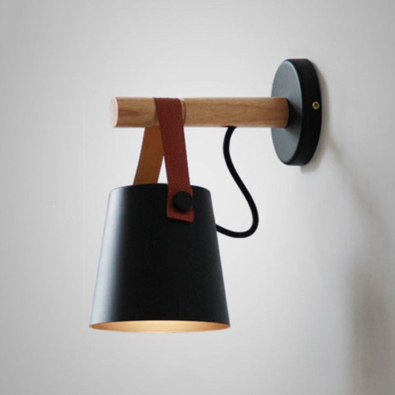 Contemporary Wooden Wall Light Simple Wall Light Sconce for Living Room