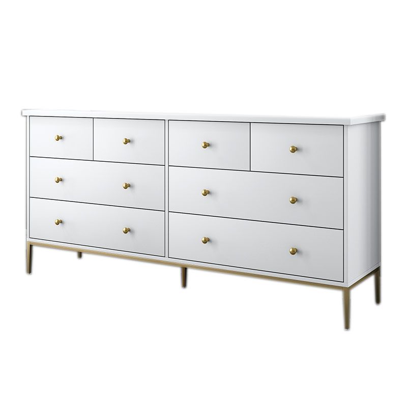 Glam Engineered Wooden Storage Chest Bedroom Chest with Drawers