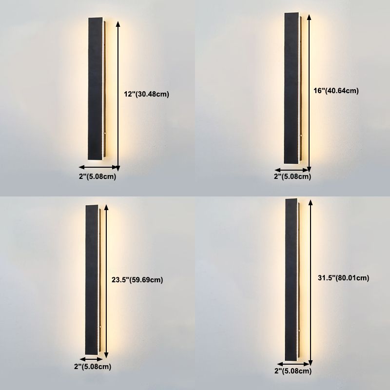 Streifenformwand montieren leichte moderne LED -Wandleuchten mit Acrylschatten für Schlafzimmer