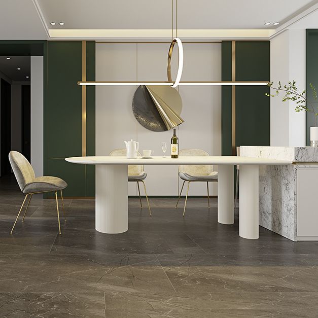 Free Form Stone Top Dining Table Modern Tripod Dining Table for Restaurant