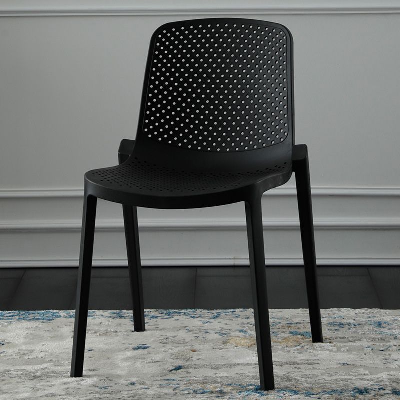 Modern Plastic Chair Parsons Chair in Matte Finish for Kitchen