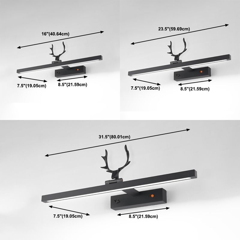 USB Rechargeable Vanity Light Fixtures Modern Style LED Mirror Front Lighting for Bathroom