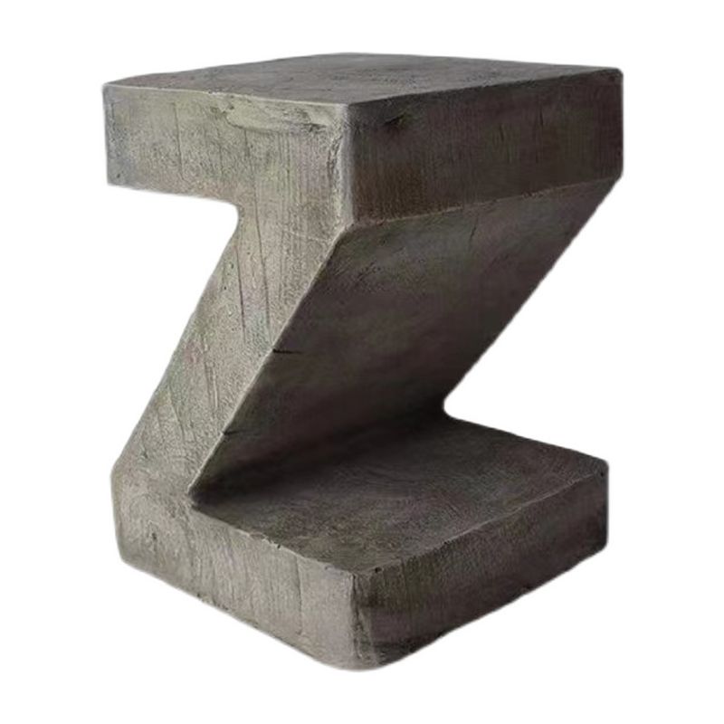 Concrete Free-Form End Table No Distressing Living Room Side Table