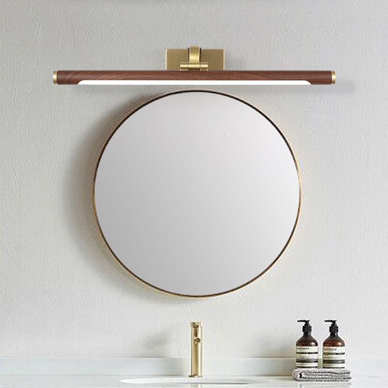 Lineaire ijdelheid verlichtingsarmaturen Moderne minimalistische stijl hout ijdelheid lichten