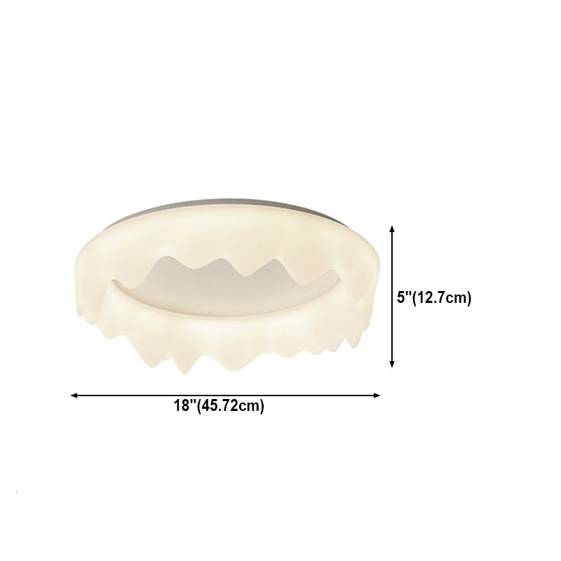 Crown Living Room Ceiling Light Fixture Metal LED Nordic Ceiling Mount Lamp Fixture