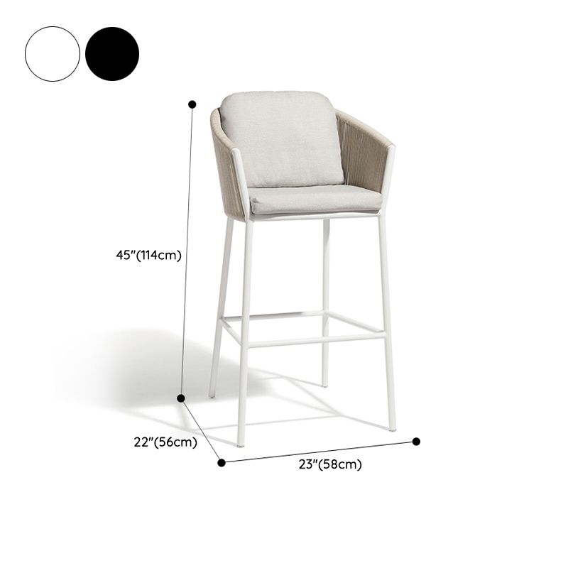 Matte Finish Stone Top Bar Table Set 1/3 Pcs Modern Style Bar Set