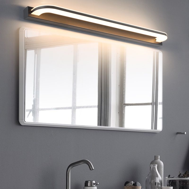 Éclairage de mur de miroir de style simple de style simple à 1 lumière