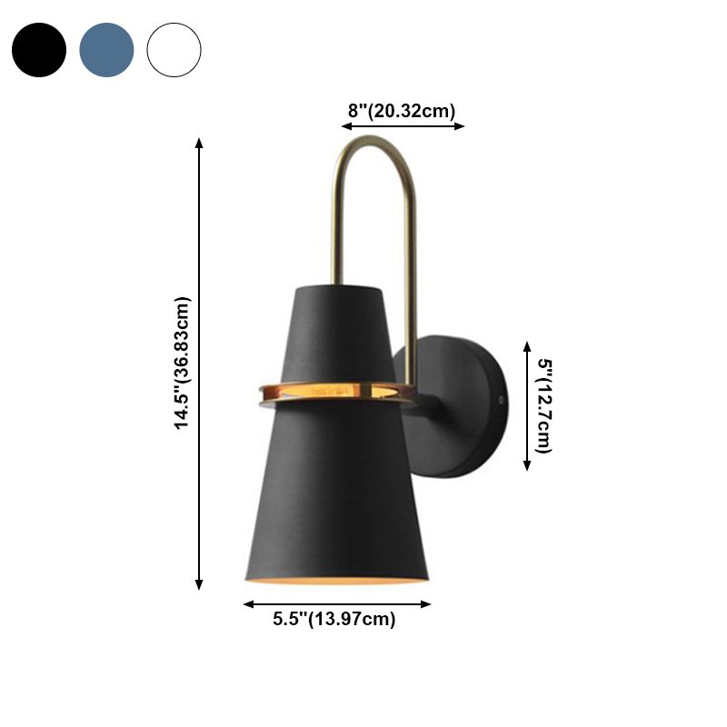 Bunte moderne Stil Wandleuchte Hornform 1 leichte Wandleuchte für Schlafzimmer