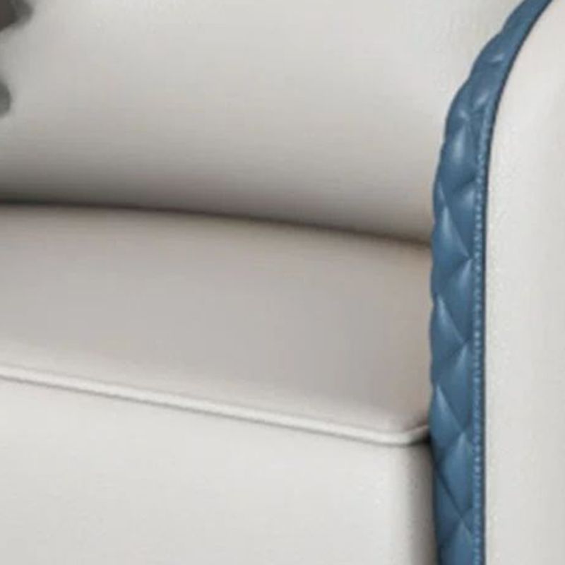 Modern Sloped Arm Sofa Basic Four Legs Standard Sofa for Living Room, Apartment