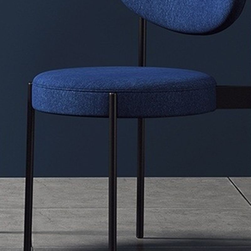 Metal Industrial Style Side Chair 16" Wide Open Back Dining Side Chair