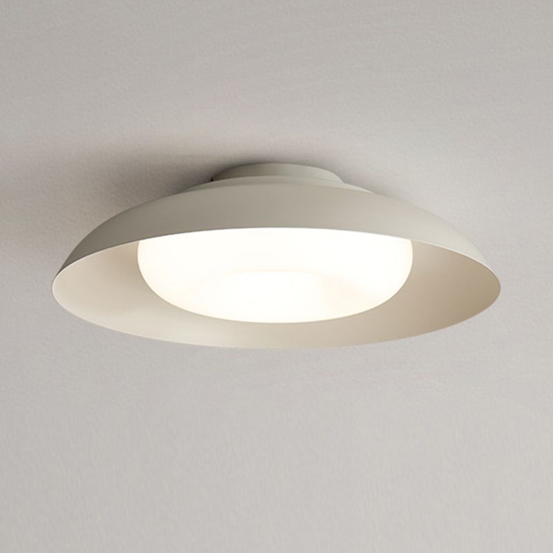 Contemporary Metallic LED Ceiling Light Simple Flush Mount Light Fixture for Bedroom