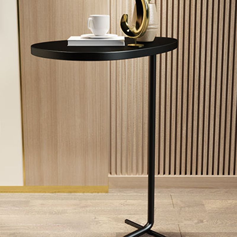 23.6inch Tall Modern C Corner Table Wood Side End Table for Living Room