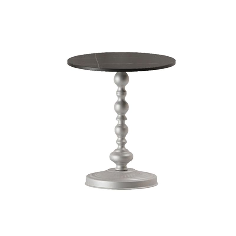 Modern Round Side End Table Pedestal Corner Table for Living Room