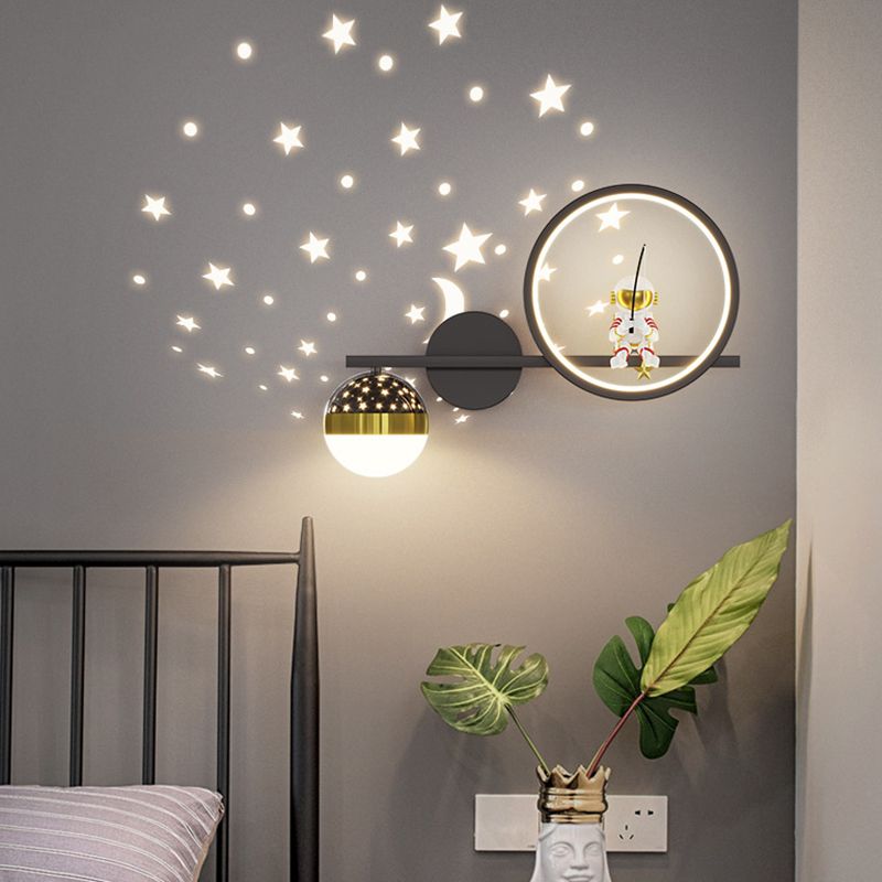 Contemporary Astronaut Wall Light Household Wall Lighting Fixture for Living Room