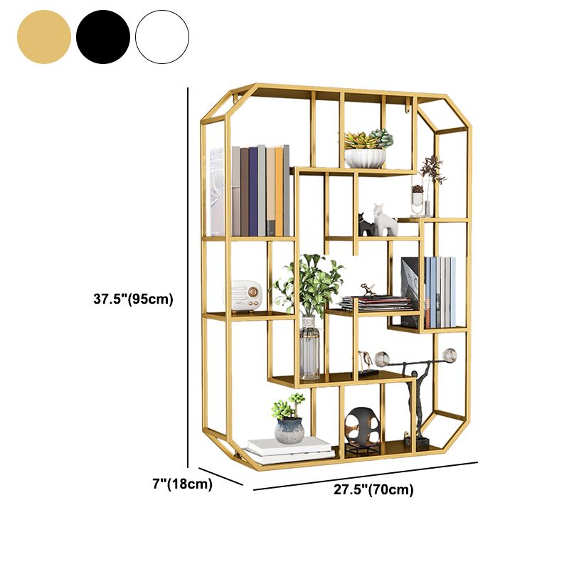 Industrial Iron Bookshelf Wall Mounted Bookshelf for Office and Family Living Room