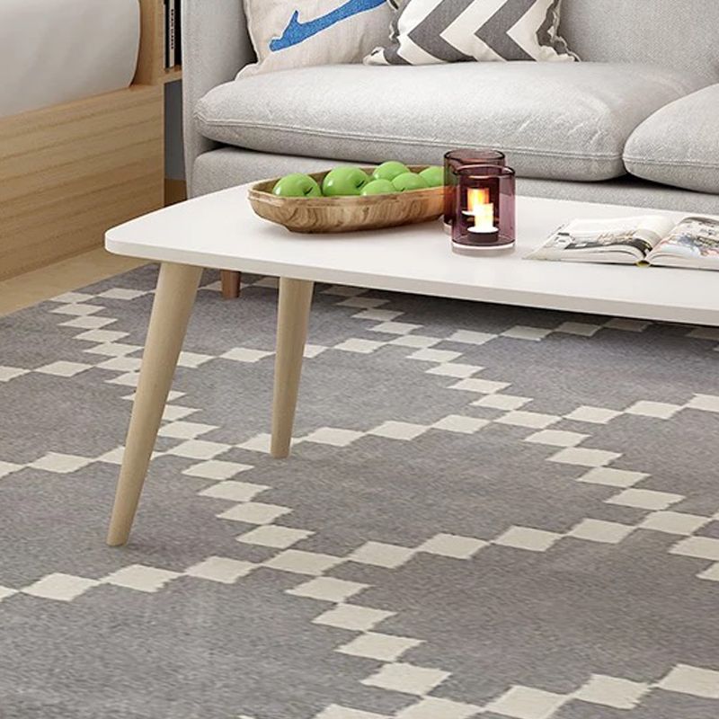 Rectangular Wood 4 Legs 1 Single Coffee Cocktail Table - 16.34" H