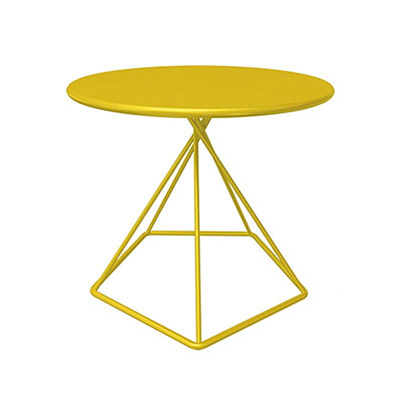 Modern Frame End Table Marble/metal Top Round Side Table for Living Room