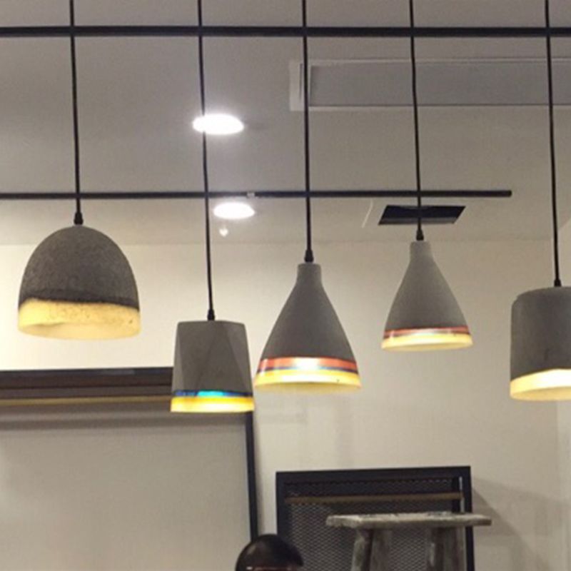 Cement hangende lichtkit eenvoud ophanging hanglamp voor woonkamer slaapkamer