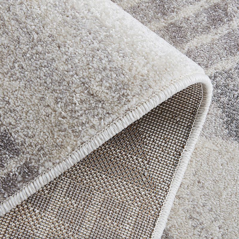 Modern Geometric Rug Multi Colored Polyster Indoor Rug Non-Slip Backing Pet Friendly Area Carpet for Living Room