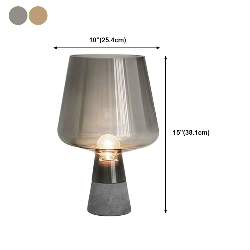 Lampes de table de nuit géométriques style contemporain Lampe de table en verre à 1 lumière