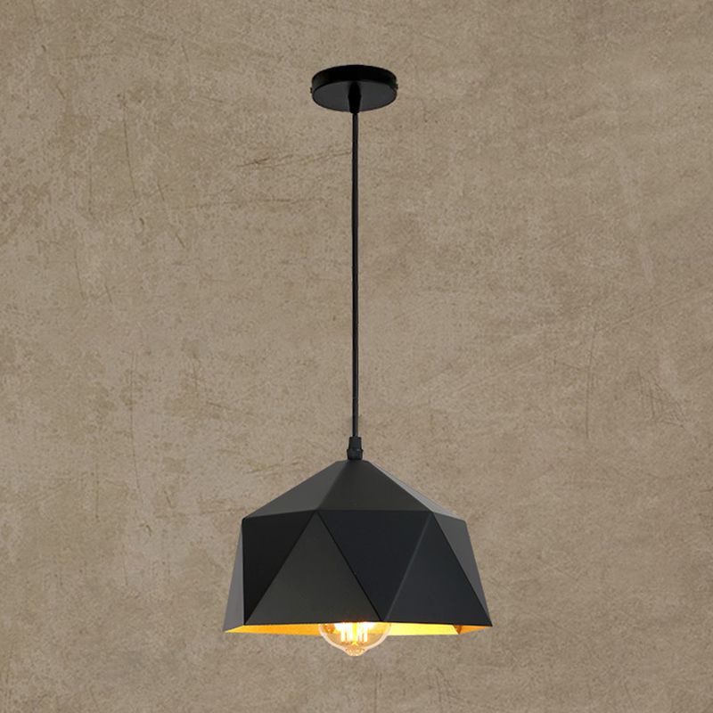 1 Lampada a ciondolo a diamante chiaro Nordic Minimalist Minimalist Metal Dining Room Hanging Lampada