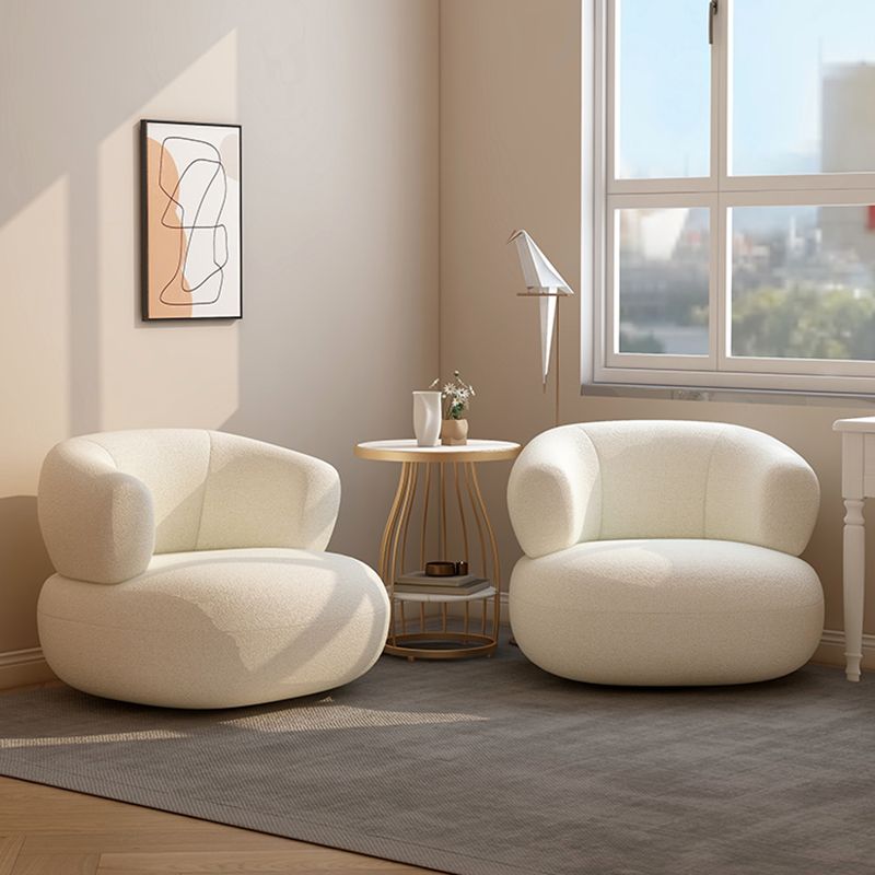 Mid-Century Modern Armless Accent Chair Leather Accent Room Chair for Living Room