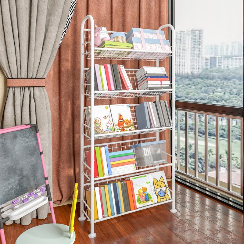 Shelves Included Standard Bookshelf Metal Contemporary Bookcase