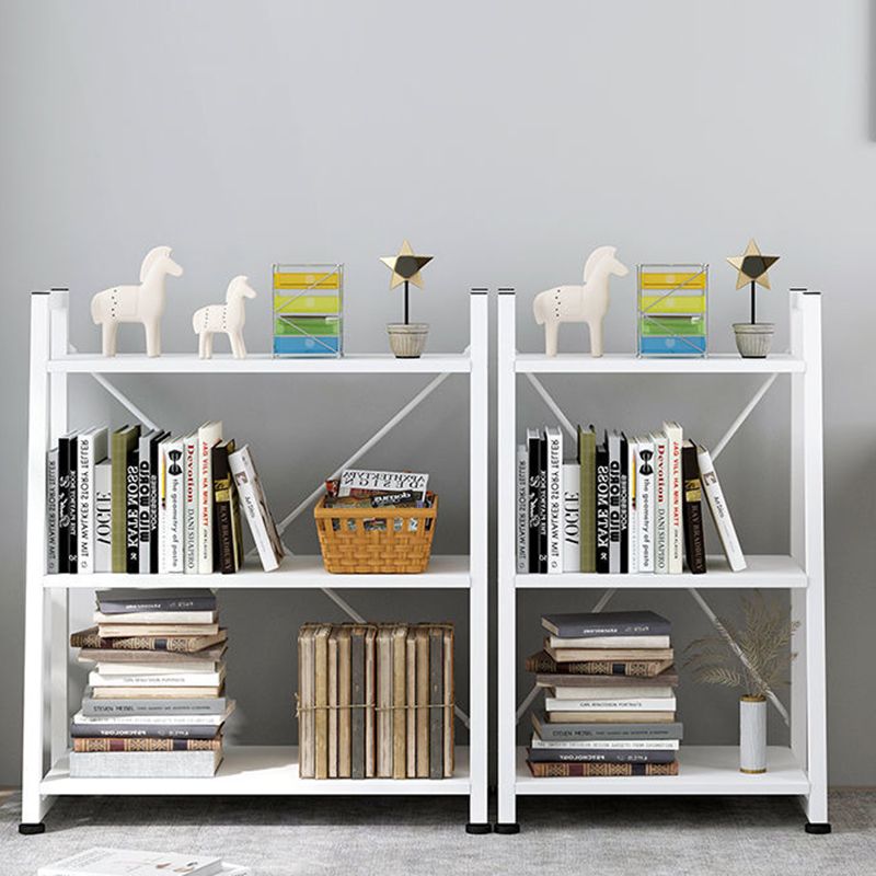 11.8" Wide Ladder Book Shelf Contemporary Style Home Metal Bookshelf