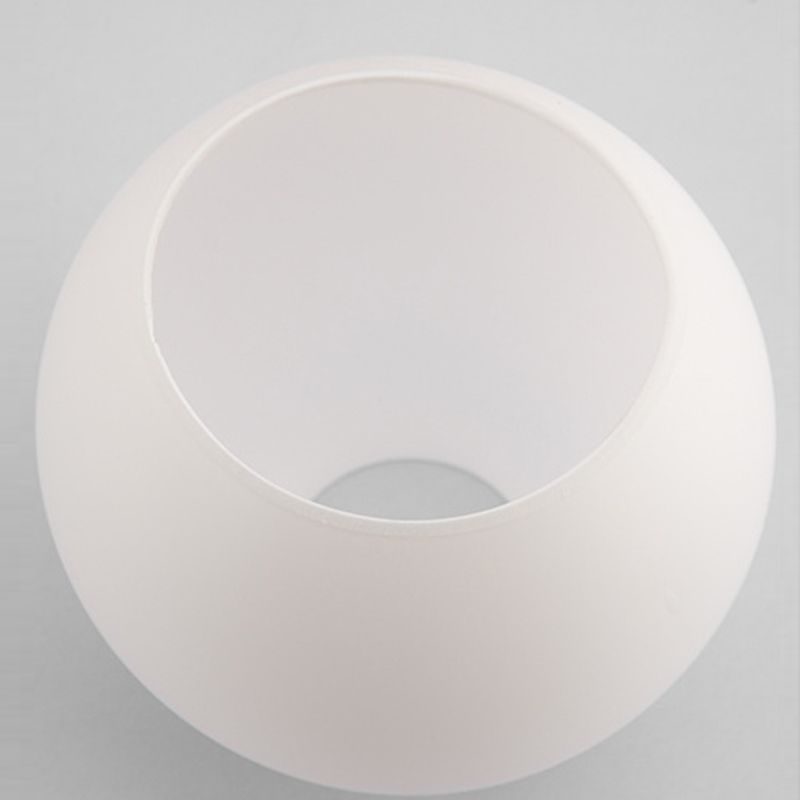 Modern Chrome Vanity Lighting Glass Shade Wall Light Fixture for Bathroom