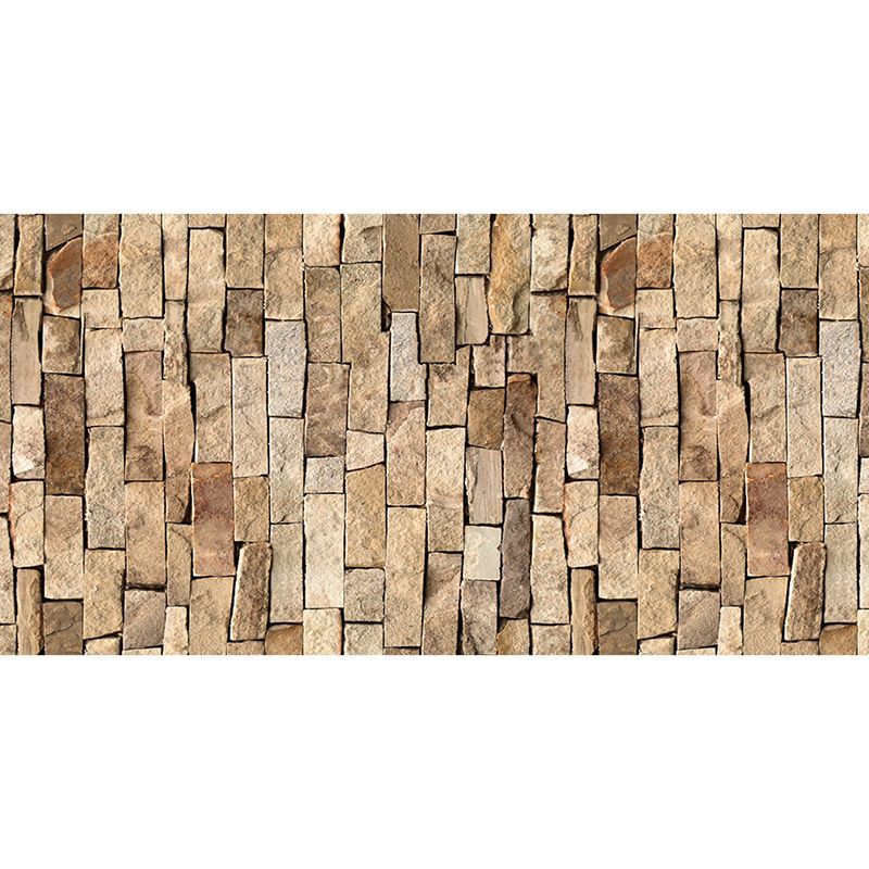 Country Style Brick Wallpaper Roll Dark Color Self Sticking Wall Decor for Bathroom