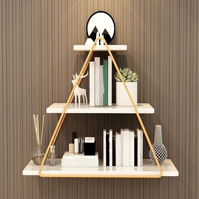 Modern Metal Shelf Bookcase Wall Mounted Book Shelf for Living Room