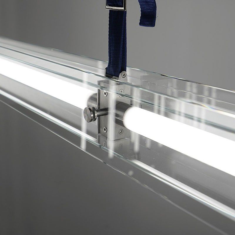 Clear Glass Ceiling Pendant Light Modern LED Kitchen Island Fixture
