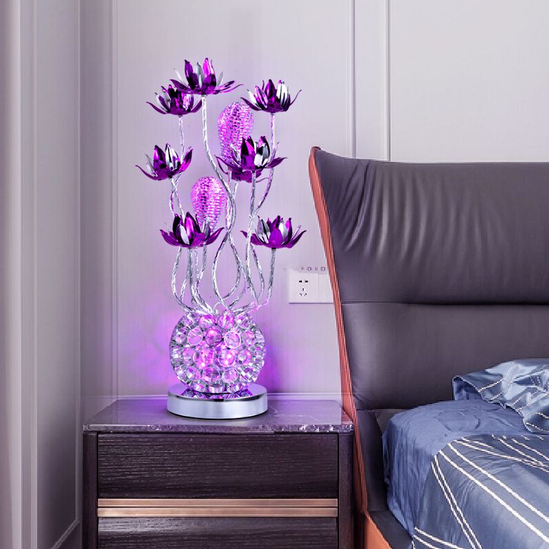 Lampe de forme de bille à LED lampe décorative décorative / aluminium violet